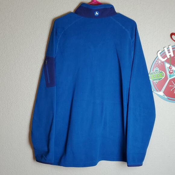 NWT Marmot Polartec Reactor Fleece Jacket XL Blue Sapphire - Picture 6 of 12